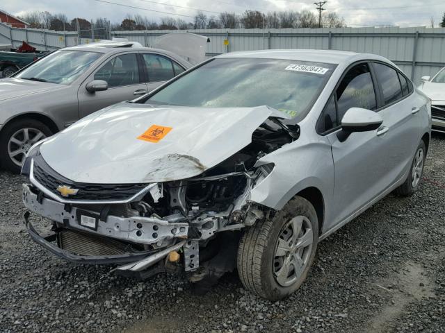 1G1BC5SM6G7256845 - 2016 CHEVROLET CRUZE LS SILVER photo 2