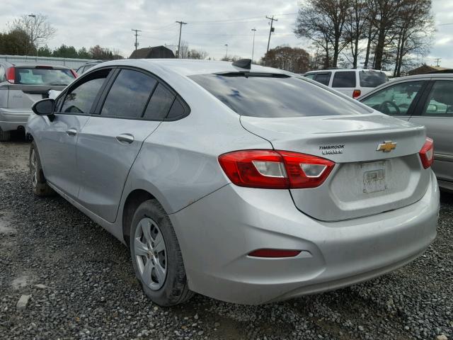 1G1BC5SM6G7256845 - 2016 CHEVROLET CRUZE LS SILVER photo 3