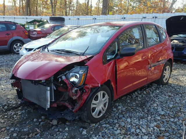 JHMGE88279S002705 - 2009 HONDA FIT RED photo 2