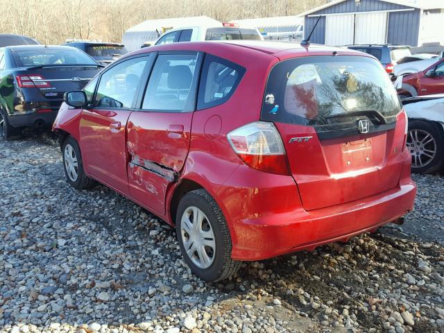 JHMGE88279S002705 - 2009 HONDA FIT RED photo 3