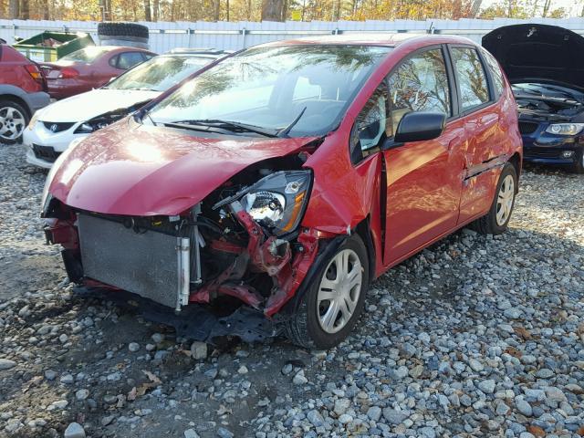 JHMGE88279S002705 - 2009 HONDA FIT RED photo 9
