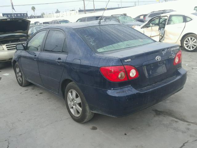 1NXBR32E16Z707985 - 2006 TOYOTA COROLLA CE BLUE photo 3