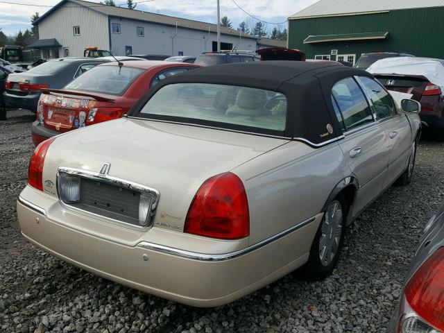 1LNHM83W43Y702880 - 2003 LINCOLN TOWN CAR C TAN photo 4