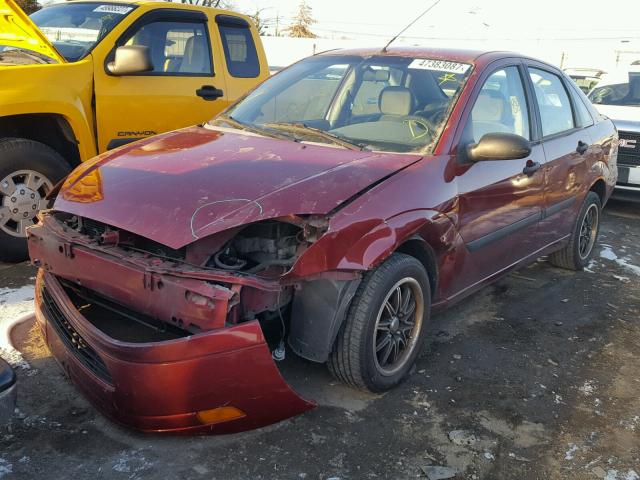 1FAFP33PX3W268481 - 2003 FORD FOCUS LX BURGUNDY photo 2