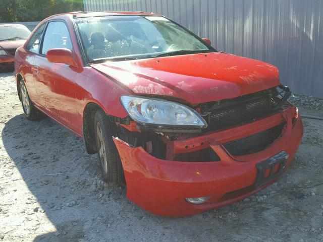 1HGEM22925L004060 - 2005 HONDA CIVIC EX RED photo 1