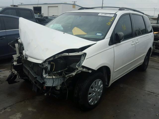 5TDZA23C96S509869 - 2006 TOYOTA SIENNA CE WHITE photo 2