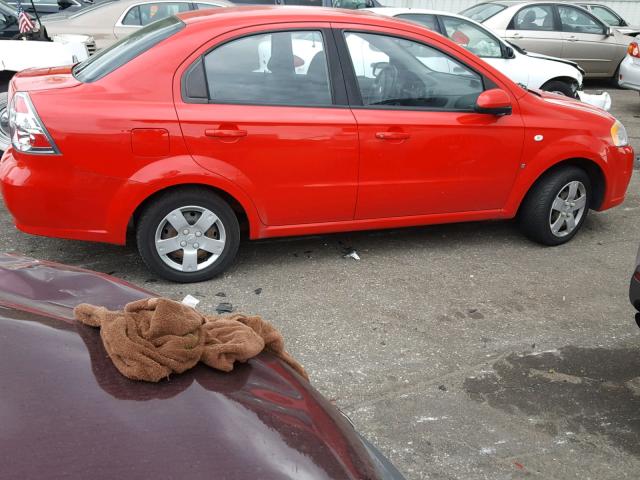 KL1TD56608B272131 - 2008 CHEVROLET AVEO BASE Қызыл фото 10