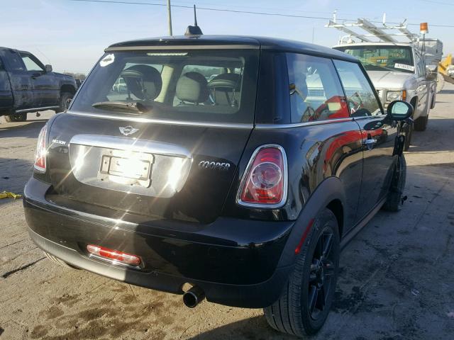 WMWSU3C58CT262273 - 2012 MINI COOPER BLACK photo 4