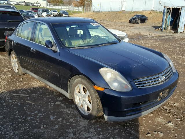 JNKCV51E33M003959 - 2003 INFINITI G35 BLUE photo 1