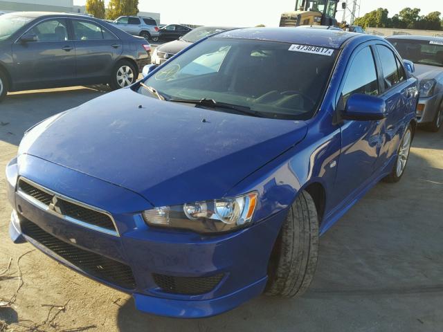 JA3AU86W39U003837 - 2009 MITSUBISHI LANCER GTS BLUE photo 2