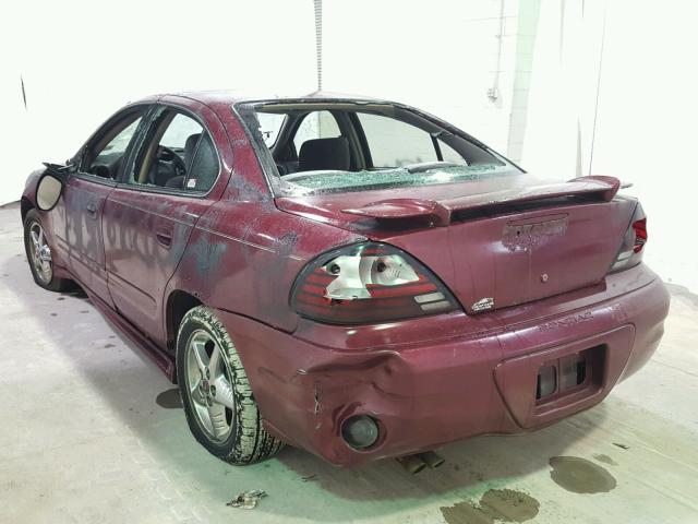 1G2NF52E54M660774 - 2004 PONTIAC GRAND AM S MAROON photo 3