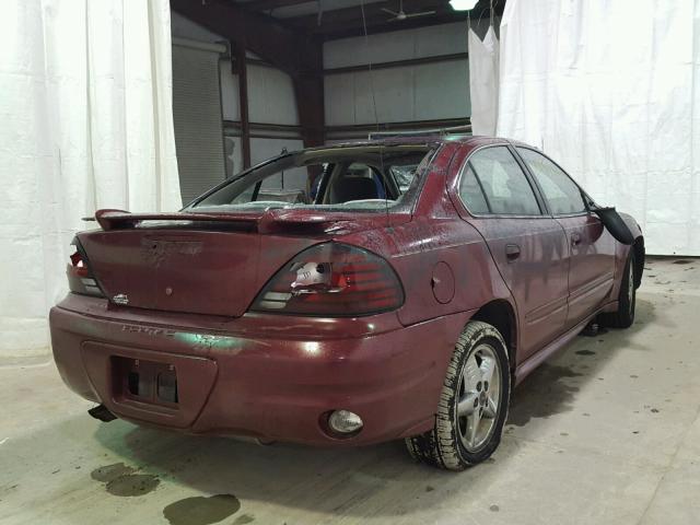 1G2NF52E54M660774 - 2004 PONTIAC GRAND AM S MAROON photo 4