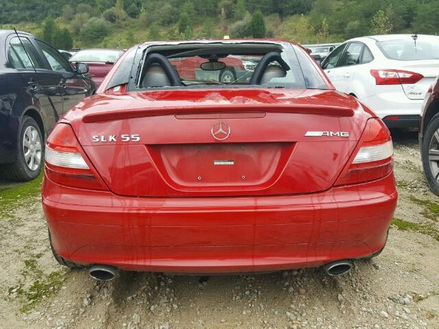 WDBWK54F06F110793 - 2006 MERCEDES-BENZ SLK 280 RED photo 6