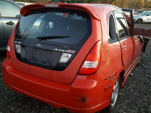 JS2RC61H945255363 - 2004 SUZUKI AERIO SX RED photo 4