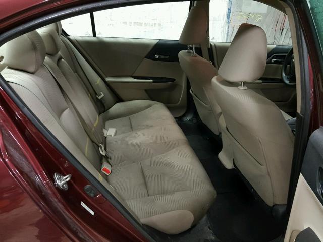 1HGCR2F33EA220221 - 2014 HONDA ACCORD LX MAROON photo 6