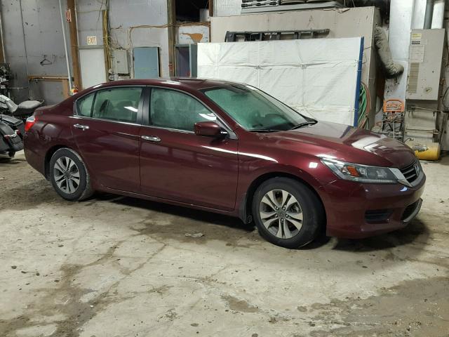 1HGCR2F33EA220221 - 2014 HONDA ACCORD LX MAROON photo 9