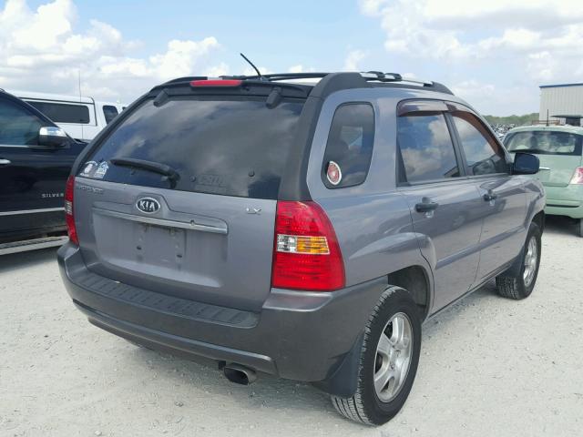 KNDJF724587530947 - 2008 KIA SPORTAGE L SILVER photo 4