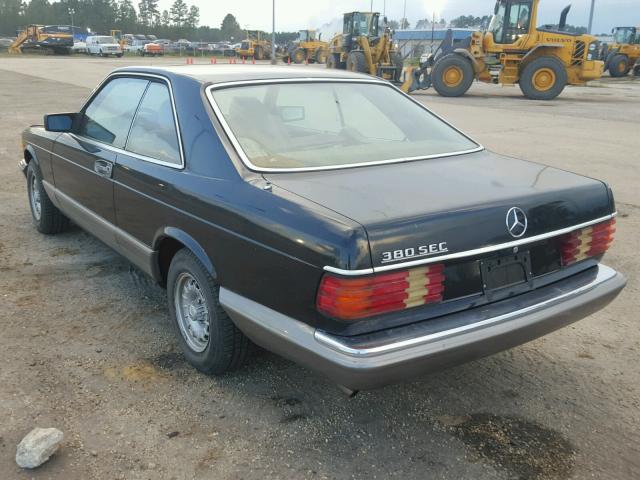 WDBCA43A0CB002036 - 1982 MERCEDES-BENZ 380 SEC BLACK photo 3