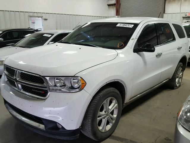 1C4RDHAGXDC592808 - 2013 DODGE DURANGO SX WHITE photo 2