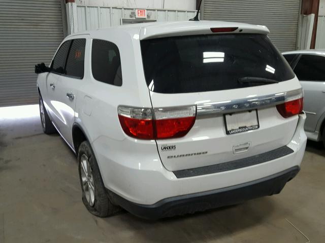 1C4RDHAGXDC592808 - 2013 DODGE DURANGO SX WHITE photo 3