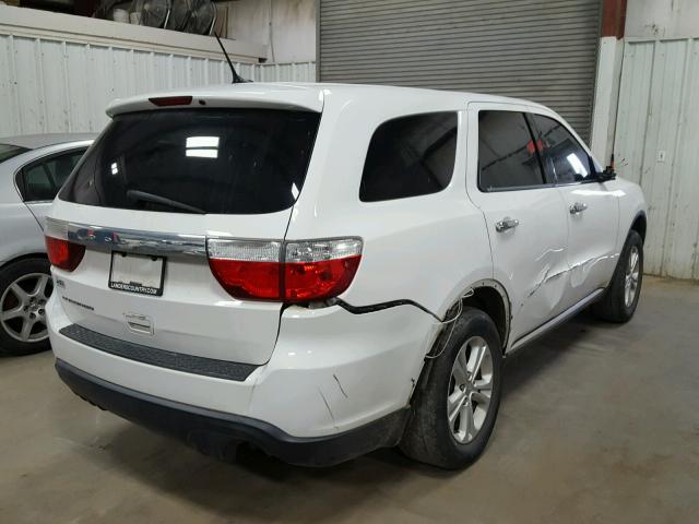 1C4RDHAGXDC592808 - 2013 DODGE DURANGO SX WHITE photo 4