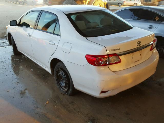 2T1BU4EE4BC603549 - 2011 TOYOTA COROLLA WHITE photo 3