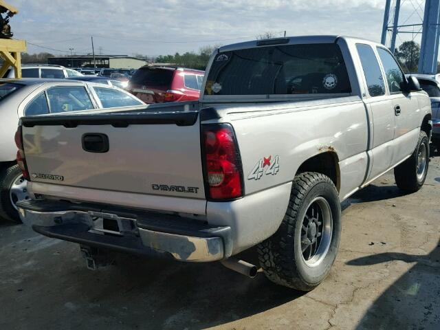 2GCEK19T741209913 - 2004 CHEVROLET SILVERADO GRAY photo 4