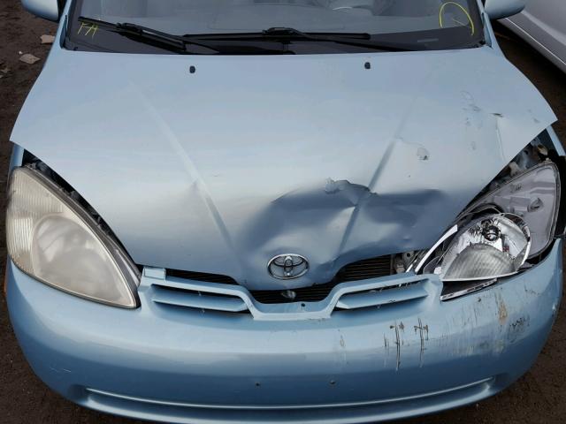 JT2BK18UX20060220 - 2002 TOYOTA PRIUS BLUE photo 7