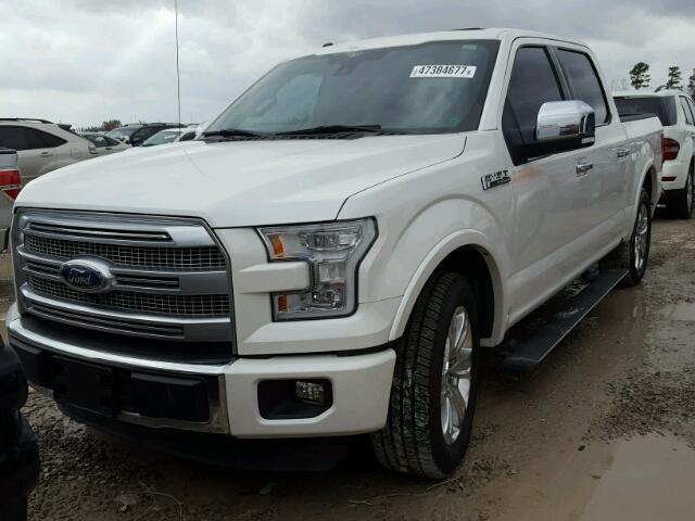 1FTEW1CF8FFC06389 - 2015 FORD F150 SUPER WHITE photo 2