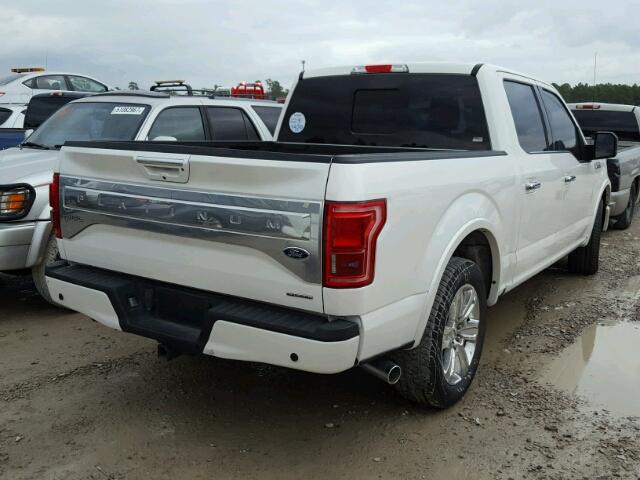 1FTEW1CF8FFC06389 - 2015 FORD F150 SUPER WHITE photo 4