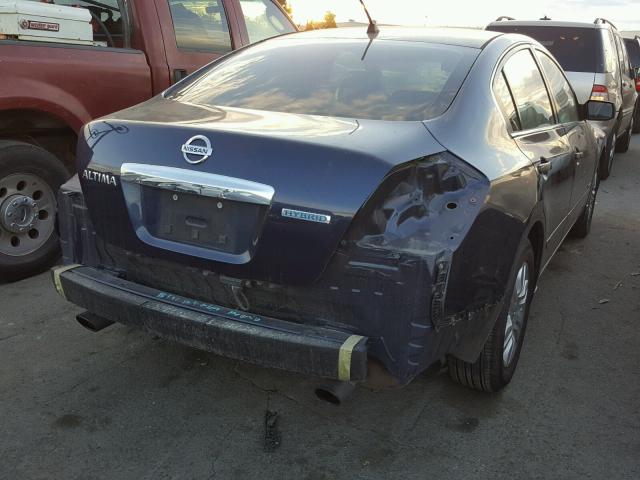 1N4CL2APXAC127338 - 2010 NISSAN ALTIMA HYB BLUE photo 4