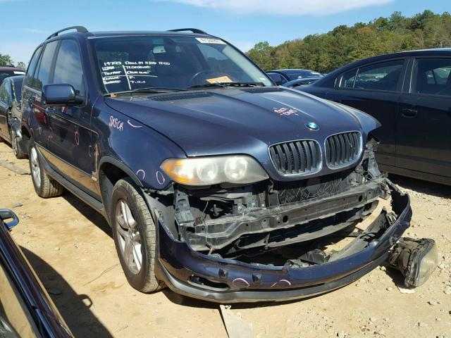 5UXFA13534LU34775 - 2004 BMW X5 3.0I BLUE photo 1