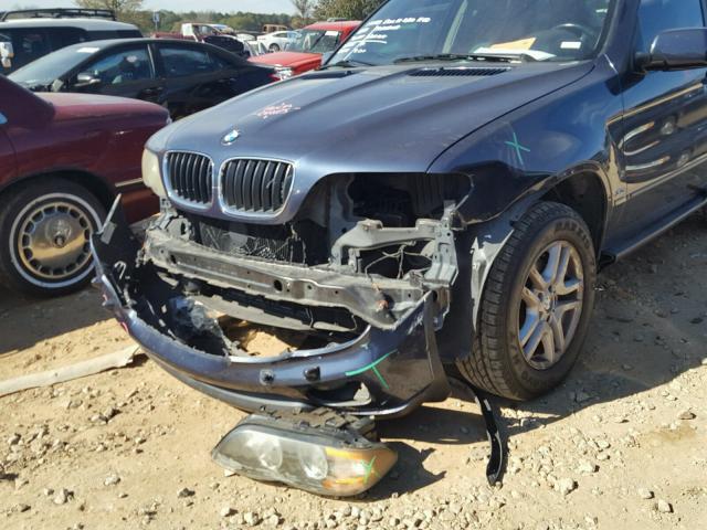 5UXFA13534LU34775 - 2004 BMW X5 3.0I BLUE photo 9