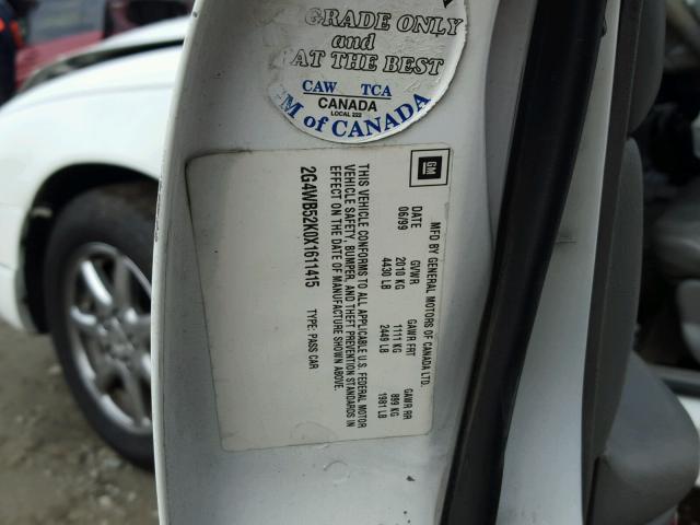 2G4WB52K0X1611415 - 1999 BUICK REGAL LS 白色 照片 10