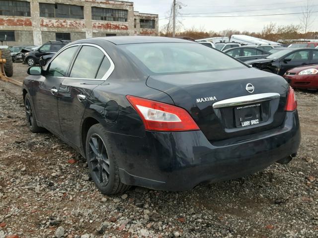 1N4AA51E89C829215 - 2009 NISSAN MAXIMA S BLACK photo 3