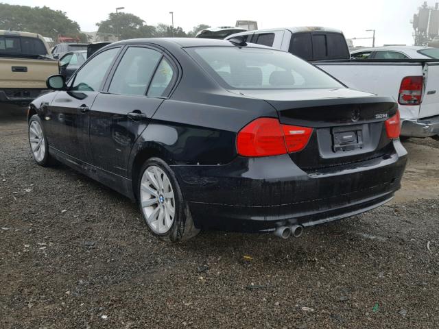 WBAPH5G51BNM80722 - 2011 BMW 328 I SULE BLACK photo 3