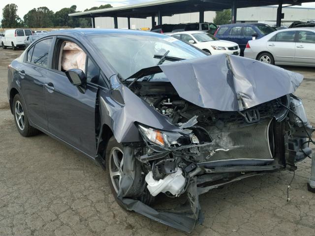 19XFB2F73FE254645 - 2015 HONDA CIVIC SE GRAY photo 1