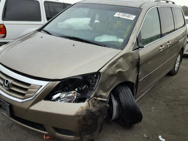 5FNRL38688B419218 - 2008 HONDA ODYSSEY EX BROWN photo 9