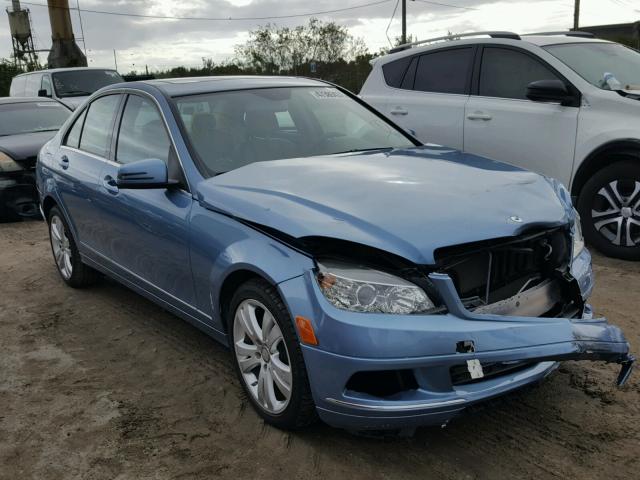 WDDGF5EB4AR103431 - 2010 MERCEDES-BENZ C 300 BLUE photo 1