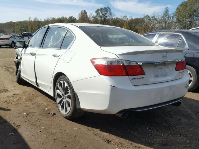 1HGCR2F53EA193782 - 2014 HONDA ACCORD SPO WHITE photo 3