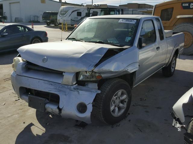 1N6DD26S22C329100 - 2002 NISSAN FRONTIER K SILVER photo 2