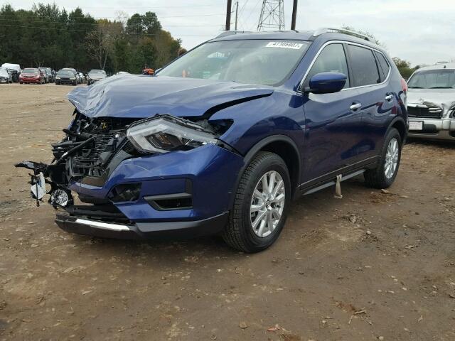 JN8AT2MT4HW145051 - 2017 NISSAN ROGUE S BLUE photo 2