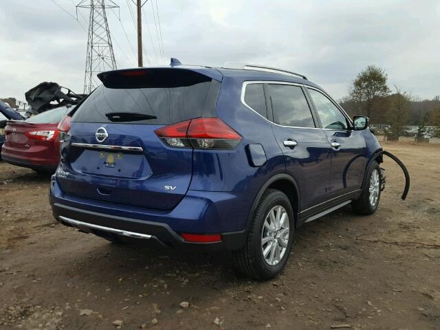 JN8AT2MT4HW145051 - 2017 NISSAN ROGUE S BLUE photo 4