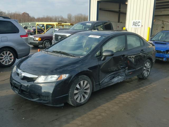 2HGFA1F83AH301788 - 2010 HONDA CIVIC EX BLACK photo 2