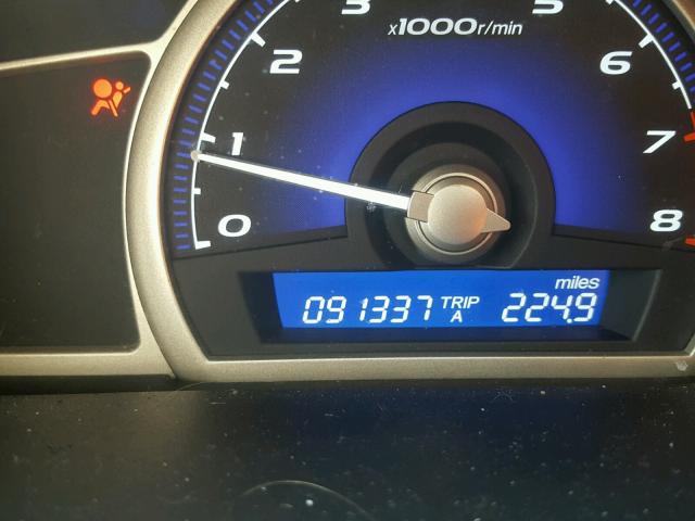 2HGFA1F83AH301788 - 2010 HONDA CIVIC EX 黑色 照片 8