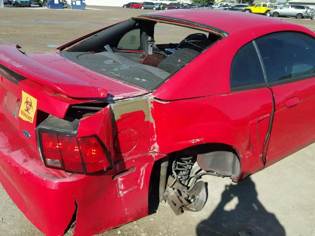 1FAFP40644F226536 - 2004 FORD MUSTANG RED photo 10