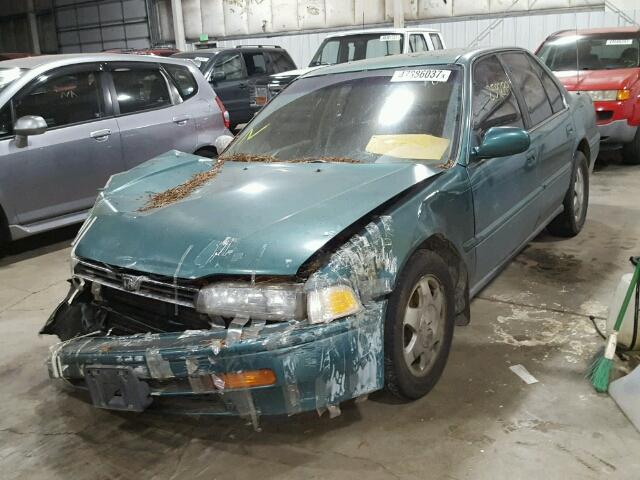 1HGCB7695PA158569 - 1993 HONDA ACCORD 10T GREEN photo 2