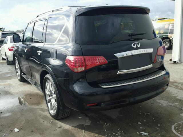 JN8AZ2NE8E9065809 - 2014 INFINITI QX80 BLACK photo 3