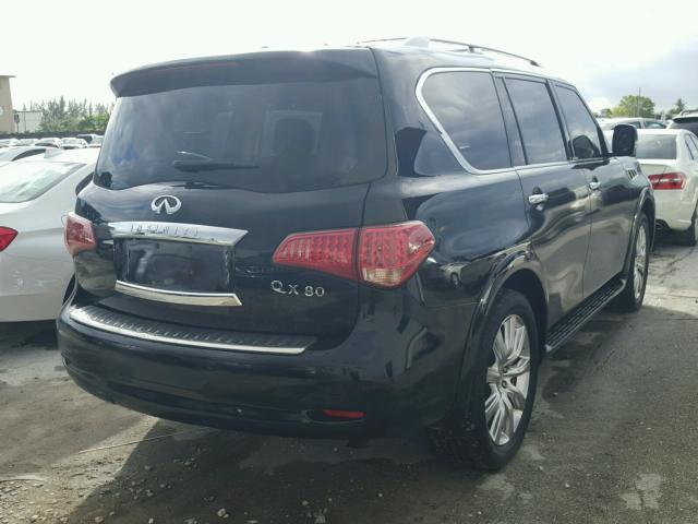 JN8AZ2NE8E9065809 - 2014 INFINITI QX80 BLACK photo 4