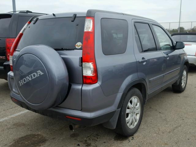 JHLRD78975C007088 - 2005 HONDA CR-V SE GRAY photo 4